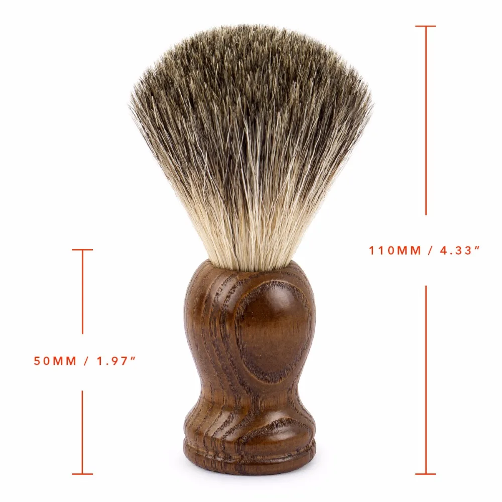 Щетка для бритья Qshave Man щетка из дерева старого безопасная прямая Классическая