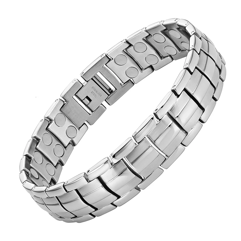 Escalus ультра прочные магнитные браслеты из нержавеющей стали двойные магниты для мужчин для облегчения боли при артрите и запястном туннеле