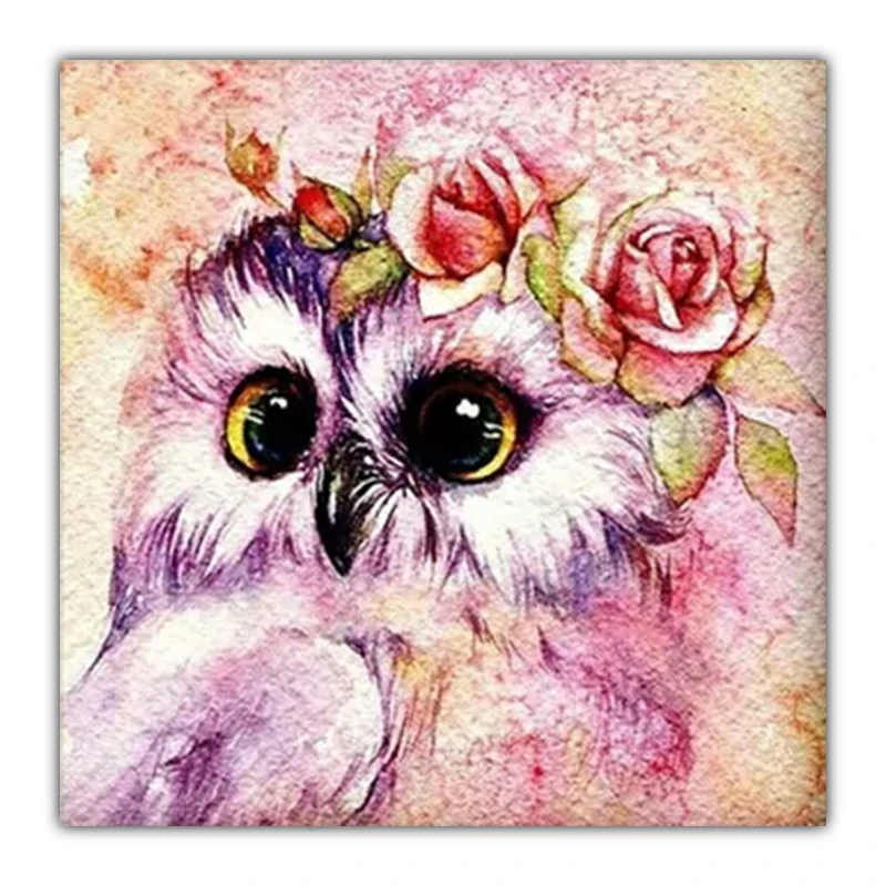 

Sophie beauty home DIY 5D diamond embroidery cartoon flower owl cross stitch wall pendant mosaic pattern crafts decoration