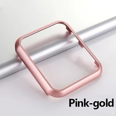 Protector Pink Алюминий металлический корпус из сплава для наручных часов Apple Watch 4 38 мм 42 мм Высокое качество защитный чехол рамка для наручных часов iwatch серии 1/2/3 Аксессуары - Цвет: Protector Pink