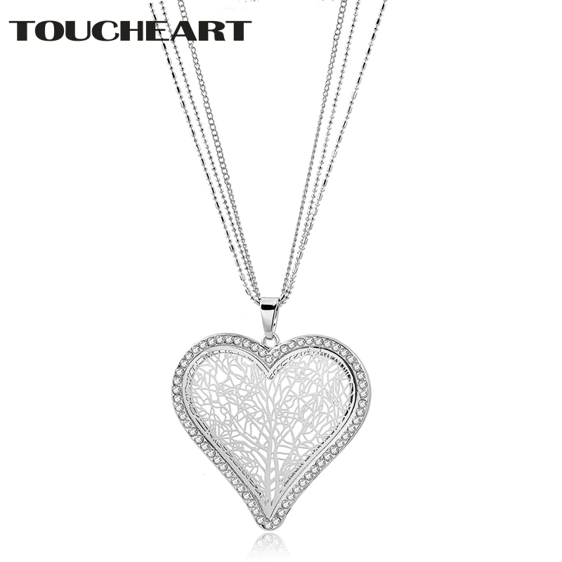 

TOUCHEART LOVE layered Necklace & Pendants Women & Men Display Necklace Chain Holder Tree Of Llife Statement Necklace SNE180009