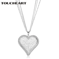 toucheart love layered necklace pendants women men display necklace chain holder tree of llife statement necklace sne180009