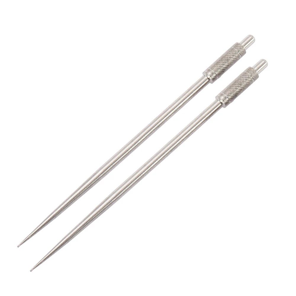 

Tiartisan 2 pcs Toothpick Fruit Pick Titanium Metal Portable Eco-friendly Lightweight Self Defense Tool 2pcs / lot