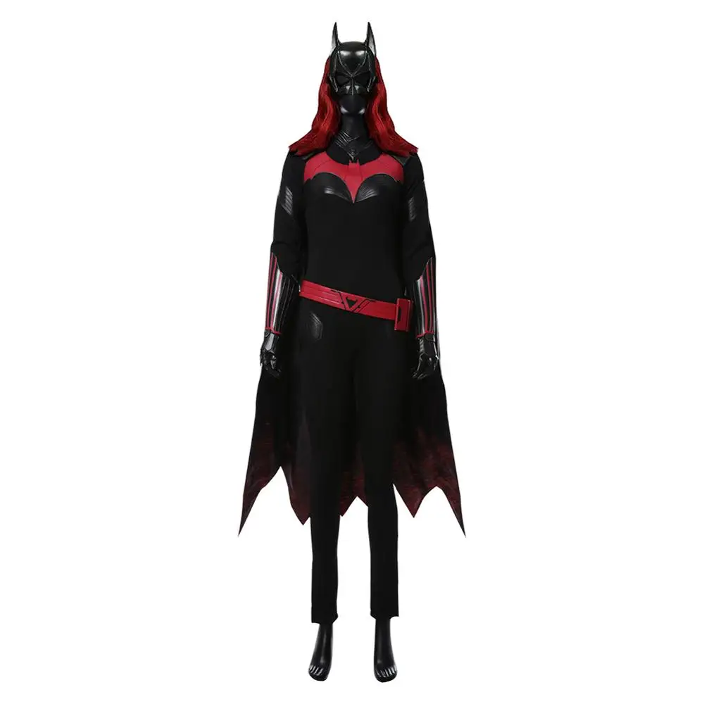 Женский костюм для косплея Batwoman из искусственной кожи полный комплект Хэллоуина
