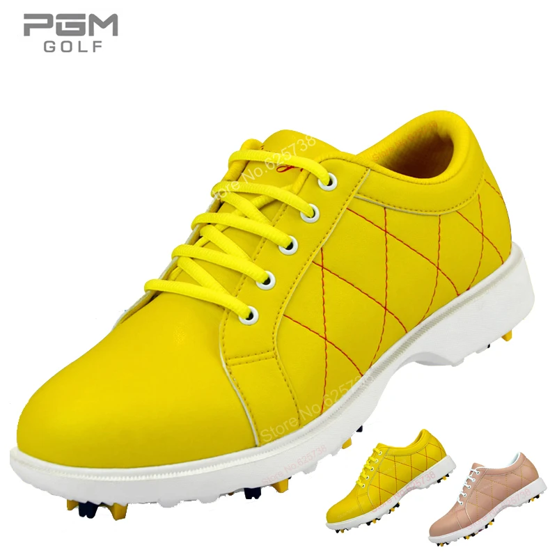 Новое поступление Гольф мяч Обувь Для женщин супер-волокна кожи