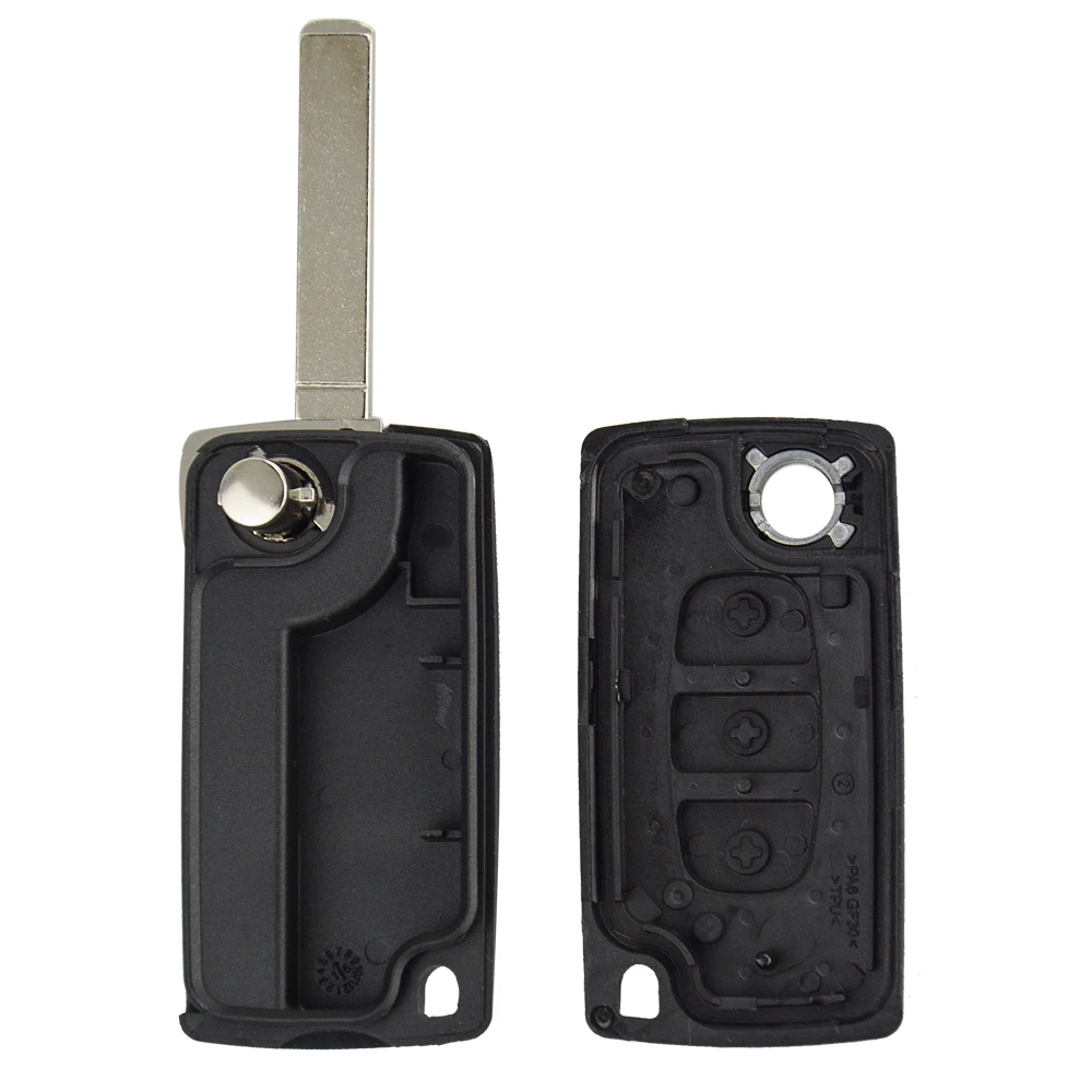 OkeyTech складной чехол для ключей на застежке без рисунка 2 3 BTN Peugeot 207 307 308 407 607 807 Citroen