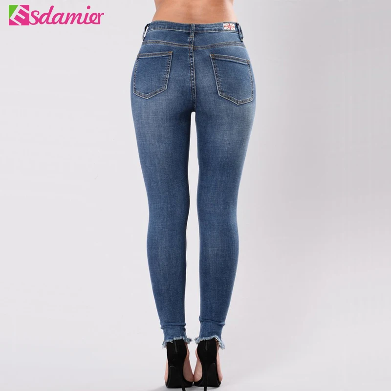 S XXXL женские джинсы большого размера модный Сливовый цветок вышитый рваные брюки