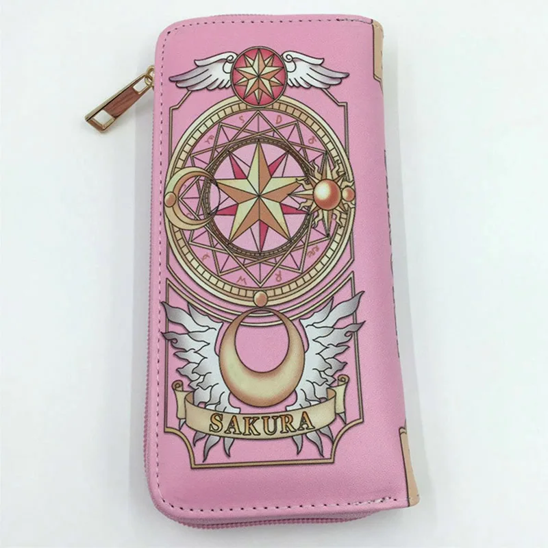 Карта аниме Captor Sakura Красочный Длинный кошелек женский клатч кошелек для подарка или коллекции