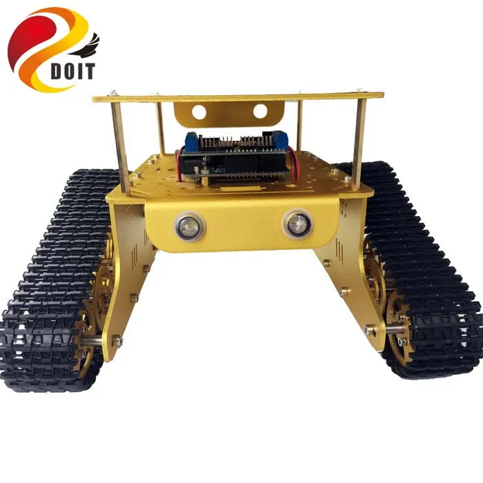Двухслойный Танк Wi Fi RC T300 от ESPduino макетный комплект с L293D моторным экраном