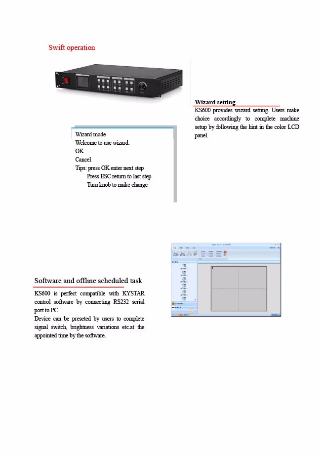 Kystar HD светодиодный видеопроцессор KS600 поддержка 1920x1280 пикселей светодиодный дисплей