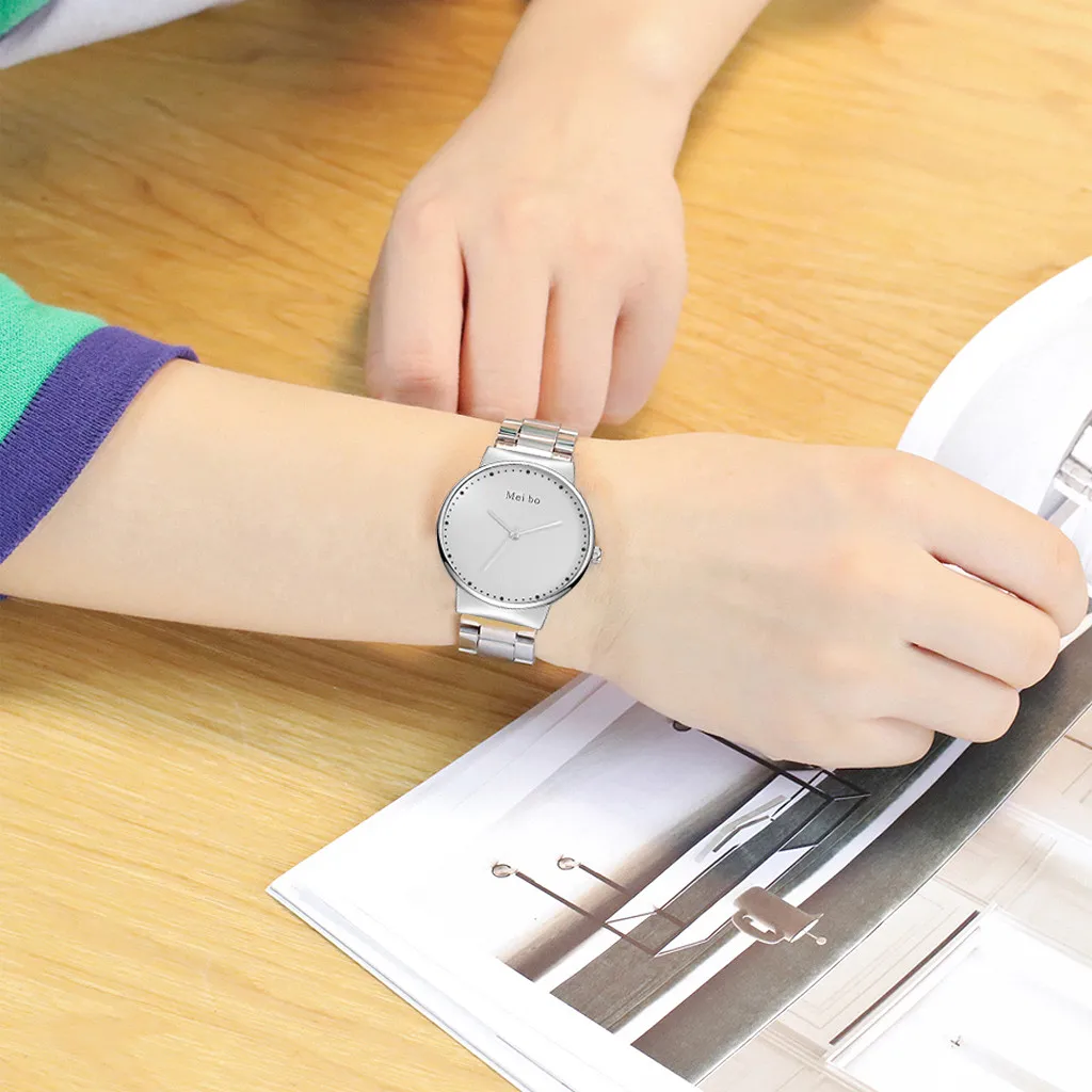 Женские повседневные кварцевые наручные часы MEIBO подарок на праздник бесплатная