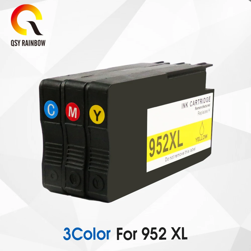 QSYRAINBOW для HP 952XL 952 XL Восстановленный чернильный картридж Officejet Pro 7740 8210 8216 8702 8710 8715