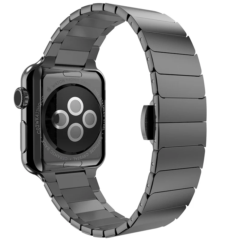 Браслет для Apple Watch браслет из нержавеющей стали с 1:1 оригинальная бабочка ремешок