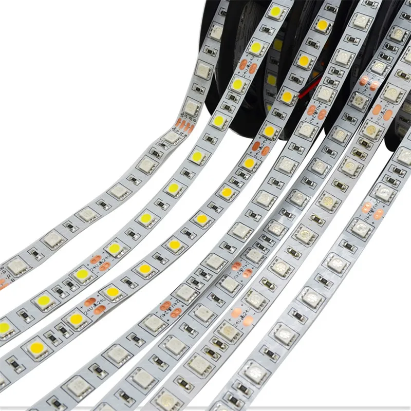 Светодиодная лента 5050 SMD гибкая 24 В 60 светодиодов/м 5 м 300 светодиодов не