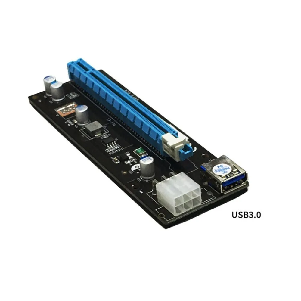 6 GPU горная материнская плата с 6 шт. PCI-E удлинитель Riser Card Поддержка DDR3 USB компьютерная материнская плата для BTC Eth Rig эфириума
