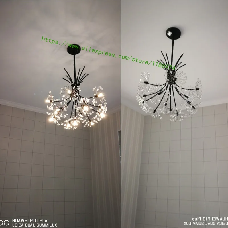 Скандинавская современная детская комната Led bedroom lamp dandelion Висячие огни