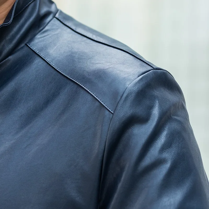 Куртка мужская демисезонная из ПУ кожи батальных размеров 7XL 6XL 5XL 4XL|men coat|men jacketjacket