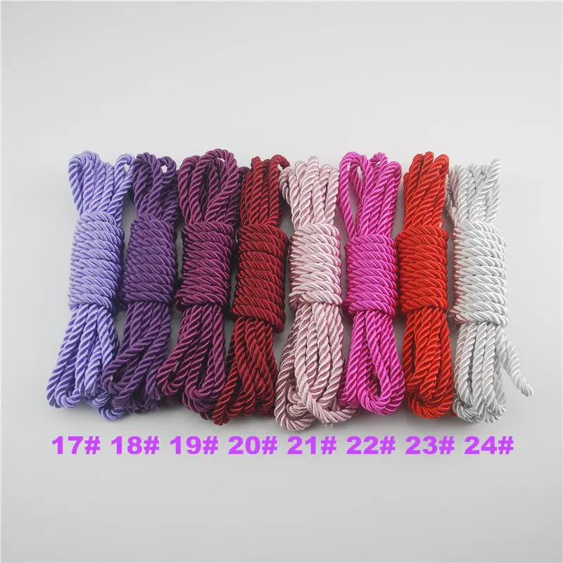 Fasmiley DIY Cord Jewelry findings 5 мм плетеная веревка мульти сплошной Цвет витая нить DIY аксессуары строка поставляет 10 м DS220