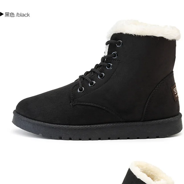 Осень-зима 2018 короткие теплые сапоги женские с han edition хлопковая обувь на плоской