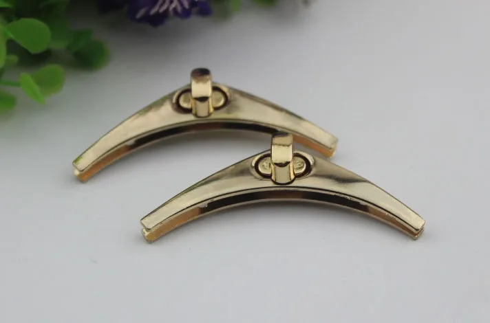 50 шт./лот аксессуары для багажа Золотое литье твист замок arc сумка на замке | Багаж