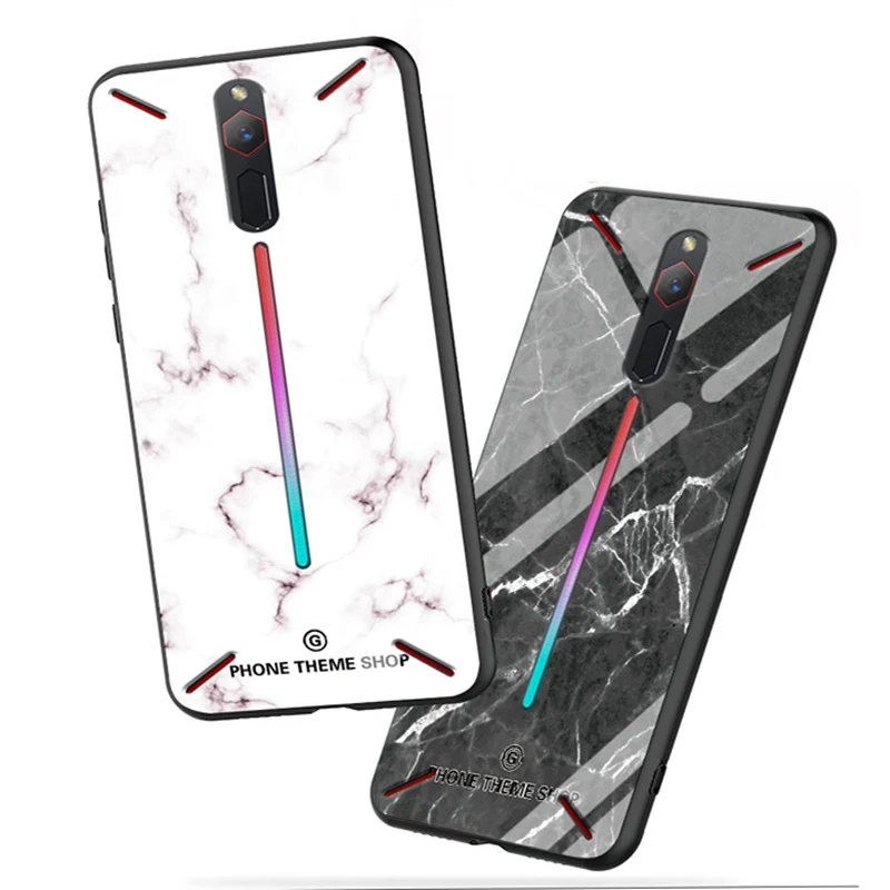 Чехол для Nubia Red Magic Red Devil NX609J чехол из закаленного стекла+ чехол с мягкими краями для Nubia Red Magic Red Devil стеклянный чехол s shell