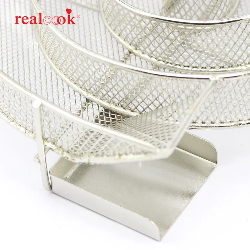 Круглый генератор дыма Realcook 8 07 дюйма деревянные чипсы для барбекю корзина