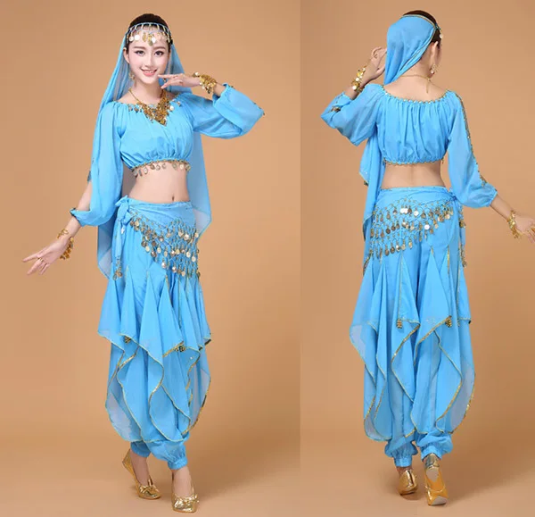 4 шт./комплект Женский костюм для танца живота|costume bollywood|belly dance costumesbelly costume set |