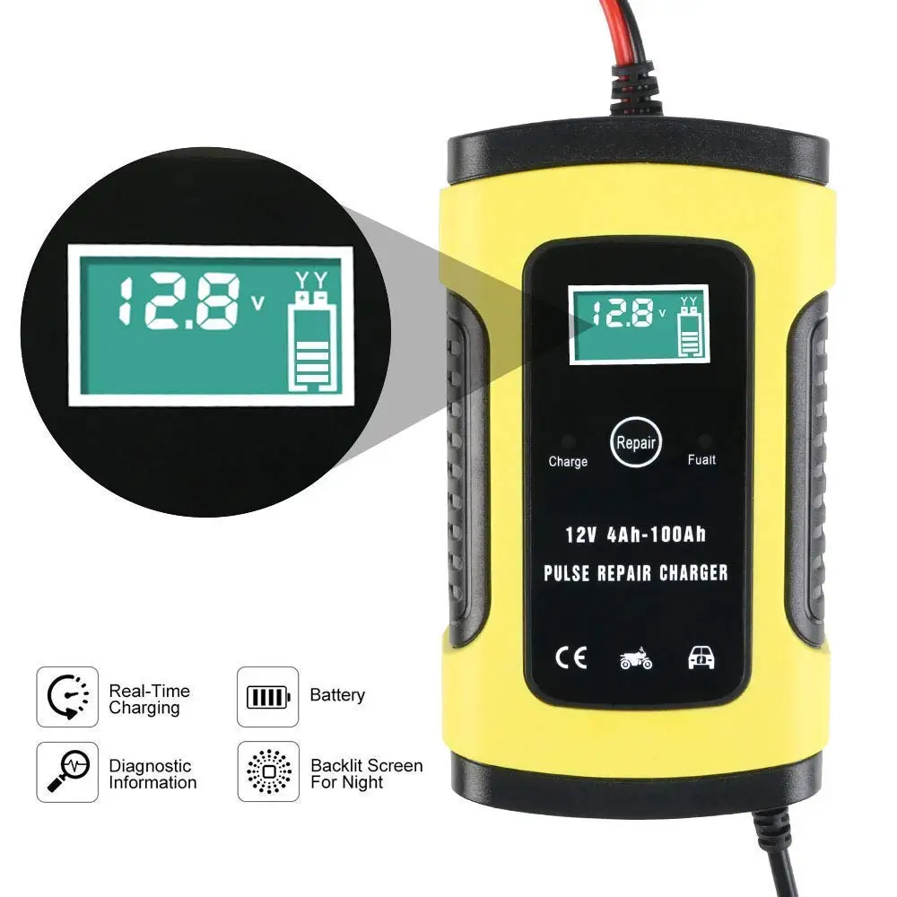 Автоматическое зарядное устройство для автомобильных аккумуляторов от 110 В до 220