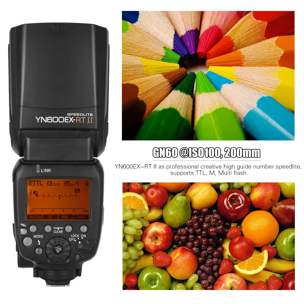 YONGNUO YN600EX-RT II TTL Master Flash Speedlite для камеры Canon 2 4G Wireless 1/8000s HSS GN60 Поддержка