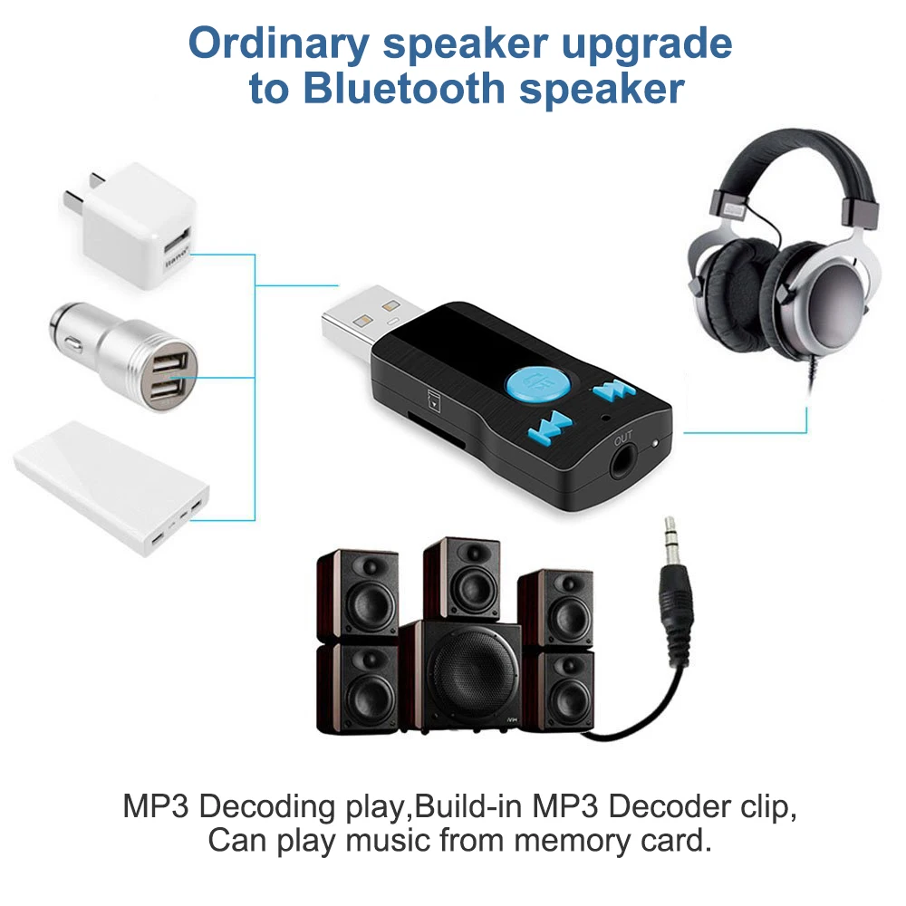 DDHAO автомобиля Bluetooth громкой связи USB MP3 Музыка Аудио приемник Поддержка SD карты