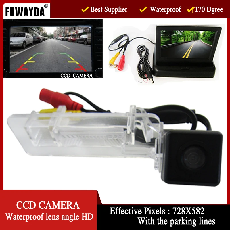 FUWAYDA wire wwaterprof парковочная CCD Автомобильная камера заднего вида для Mercedes Benz SMART R300