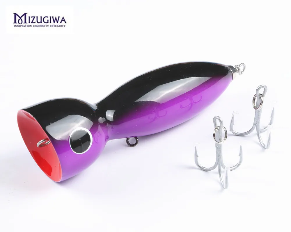 MIZUGIWA морской GT древесный затвор Амберджек тунец Topwater большой Поппер рыболовная