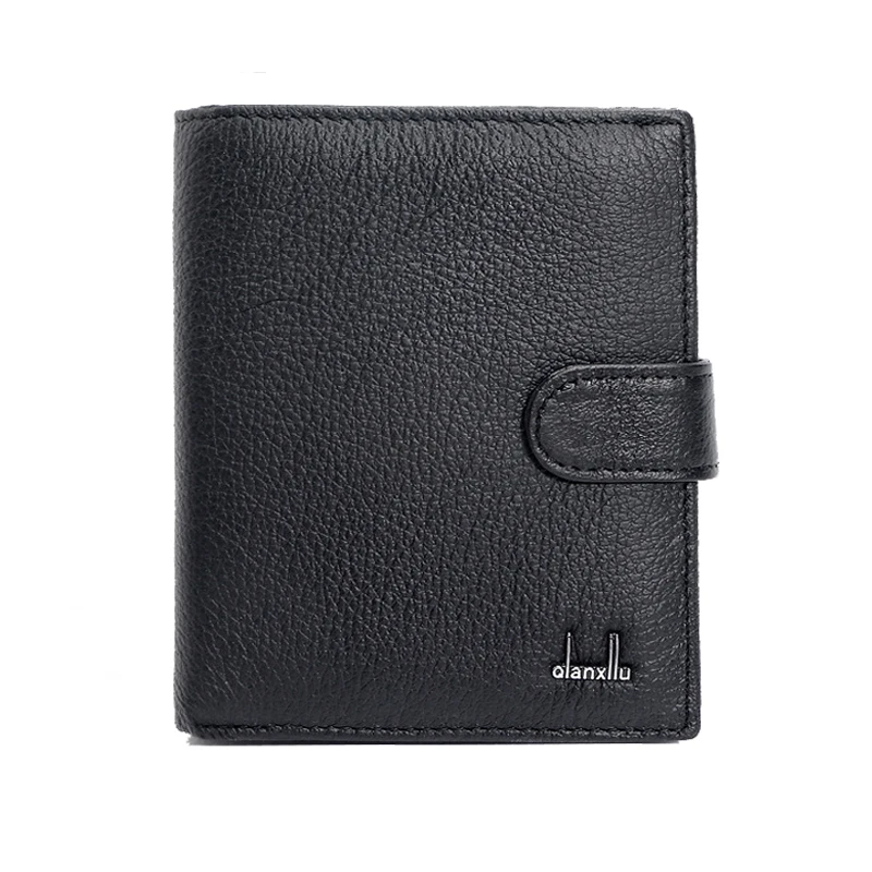 Мужской кошелек из натуральной кожи с отделением для карт и монет хит продаж 2017