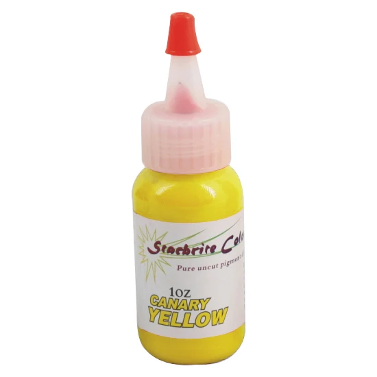

5pcs Canary yellow colors tattoo ink set permanent makeup pigment body painting 30ml/bottle 1oz