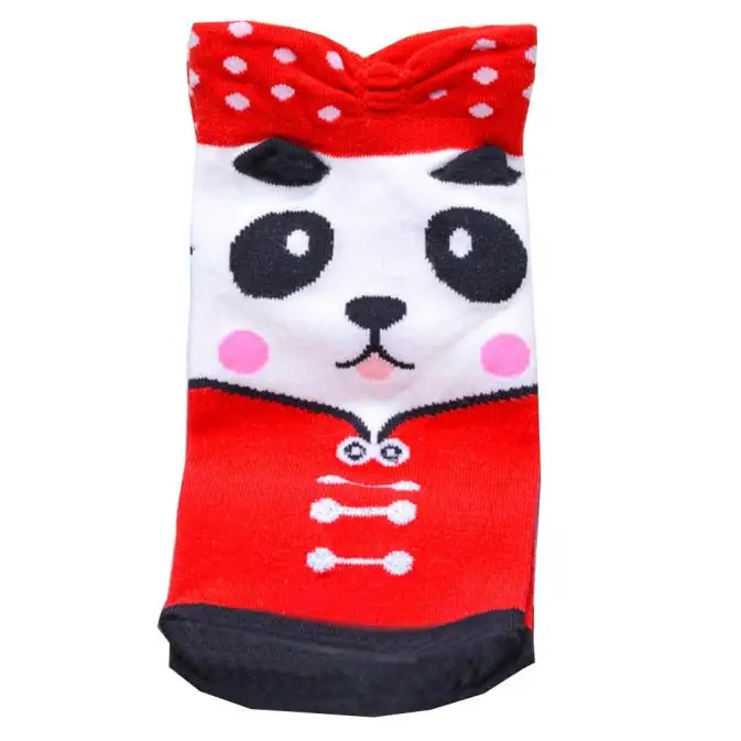 Милые хлопковые носки для женщин Короткие повседневные цветные дышащие с