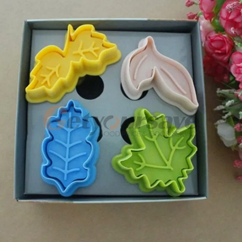 4 шт. осенний кленовый лист печенья резак выпечки бисквит мастика помадка торт