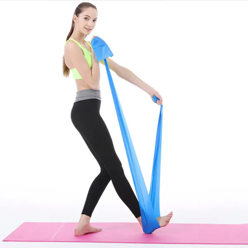 Эластичная лента для занятий спортом пилатесом йогой физиотерапией фитнесом 1 5 м