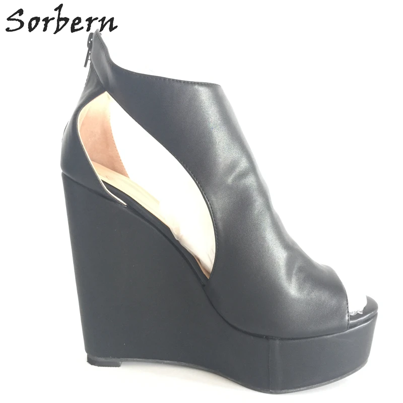 Женские босоножки на танкетке с открытым носком высоком каблуке|sandals shoes women|women