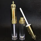 Новая пустая туба для блеска для губ Crown, многоразовая прозрачная бутылка сделай сам, контейнер для жидкого бальзама для губ, косметический инструмент для роста ресниц