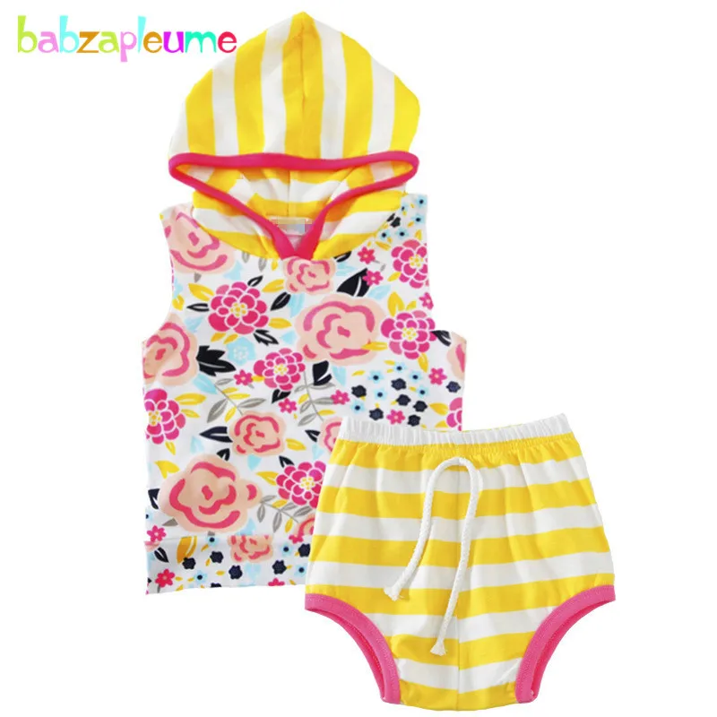 

Newborn Baby Girls Clothing Infant Outfit Hoodie Sweatshirt Striped Short Pant 0-24M Baby set Brand Fashion Child Tracksuit A196