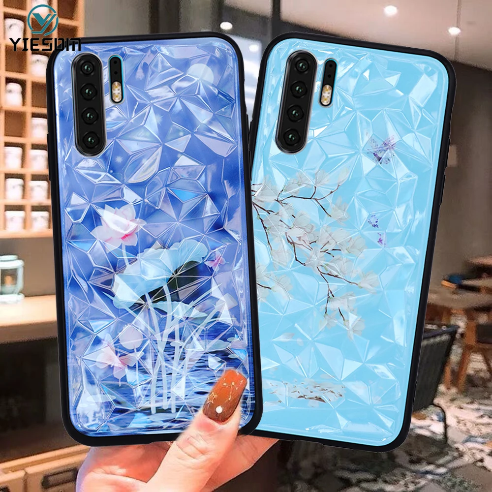 3D Diamond Case For Huawei P30 Pro P20 Lite P Smart 2019 Nova 4 3 3i On Honor 10i 10 8X 8A 8C 7C 7A Y6 Y7 Y9 2018 Cover |