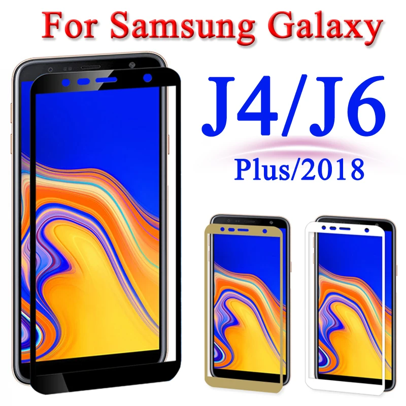 Закаленное стекло для Samsung Galaxy J4 J6 Plus 2018 Samsun Galax J 4 6 4J 6J Защитная пленка
