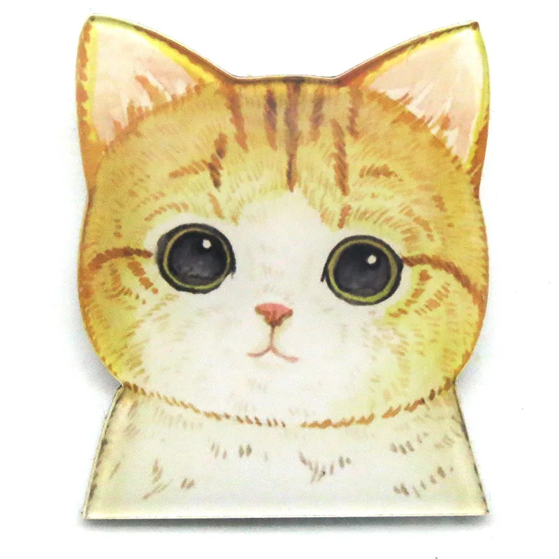 Модная Милая рубашка броши для одежды акрил Харадзюку значок амулеты животное