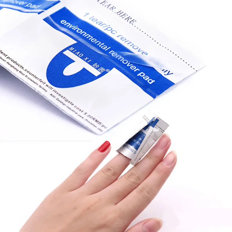 200 шт./кор. обертки для снятия лака ногтей салфетки удаления фольги средство