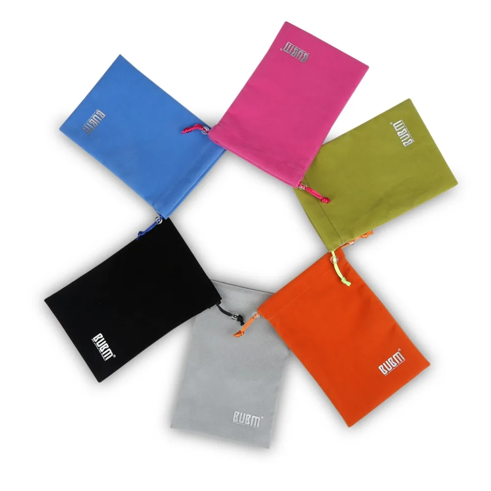 Сумка Органайзер BUBM draw string bag для хранения телефона ipad внешний аккумулятор черный