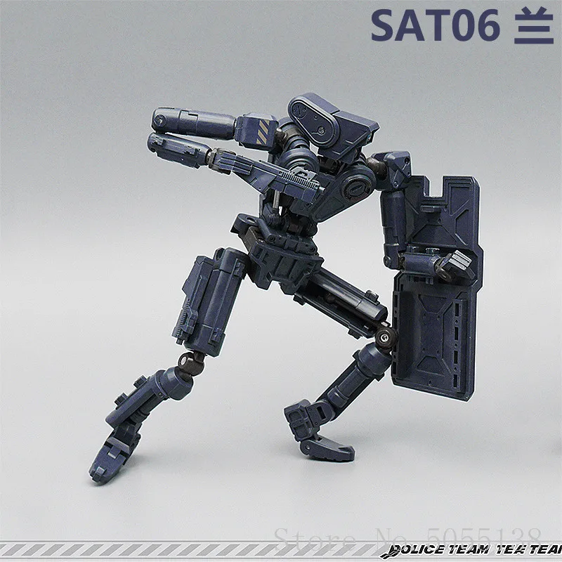MechFansToys меховые вентиляторы игрушки MFT SAT06B SAT-06B электронная коробка полицейская команда стиль миноритарный Черный версия трансформация действие Fi