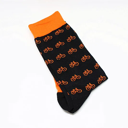 Носки с рисунком PacMan, фолифора, пингвин, кактус, головоломка, тигр, носорог, ласточка, панда, будильник, радио, Мультяшные мужские хлопковые носки