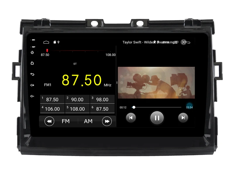 OTOJETA DSP стерео android 9,1 Автомагнитола для Toyota ESTIMA Стерео Gps навигация полный сенсорный экран видео плеер магнитофон