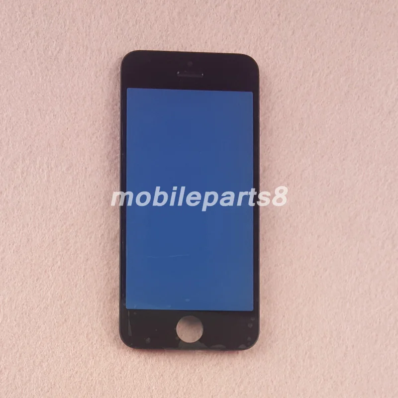 10 шт./лот Бесплатная доставка стекло с рамкой для iPhone 5C внешнее переднего экрана