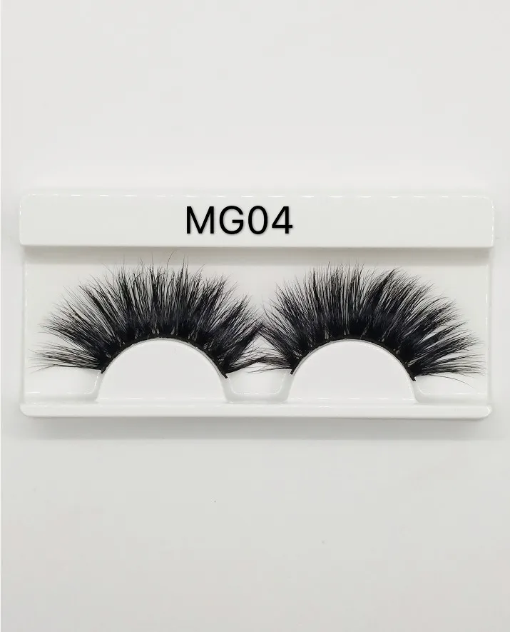 MG04 DEEP EYES 10 пар 10 boxesExtra длинные 25 мм норковые ресницы 3D норковые ресницы ручной работы - Цвет: MG04